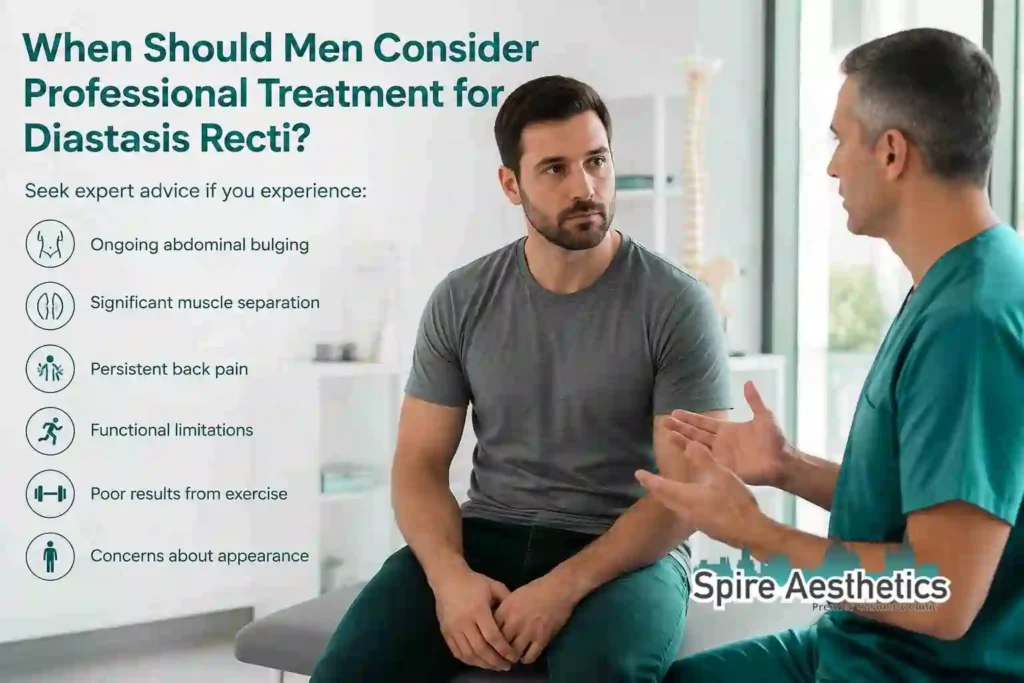 When Should Men Consider Professional Treatment for Diastasis Recti Wigan?