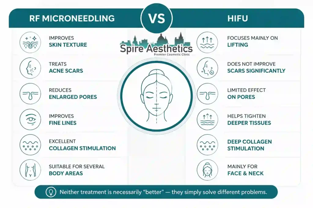 RF Microneedling vs HIFU: Which Treatment Gives Better Results Wigan?